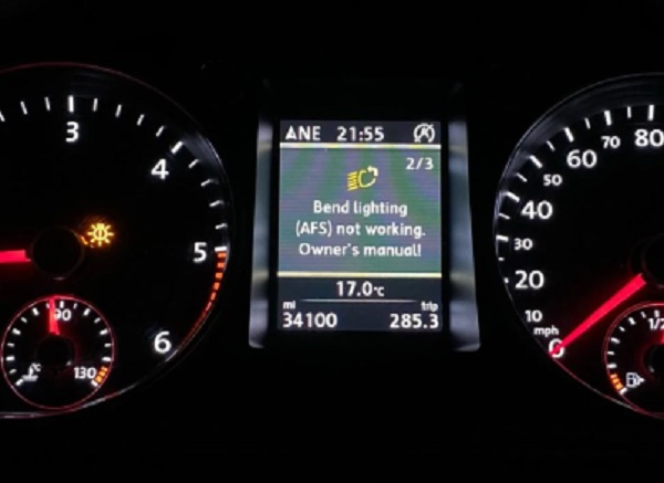 Golf 7 viraj farı AFS hatası